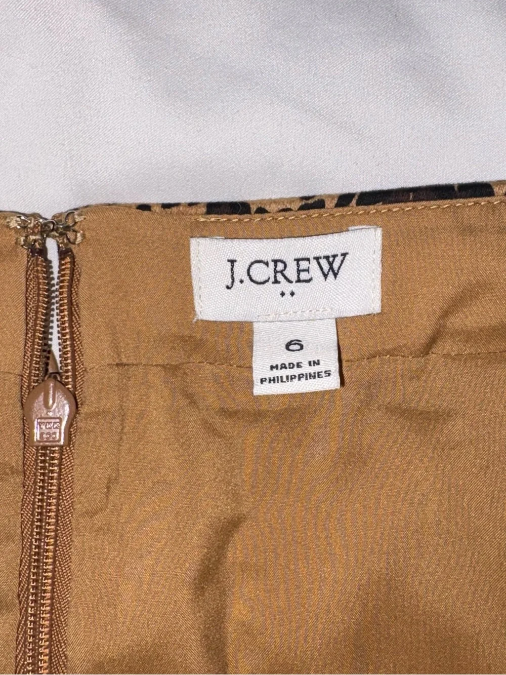 J. Crew Leopard Cheetah 🐆 Pencil Skirt Size 6